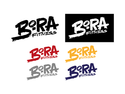 Bora Fitness - Logo Design branding design graphic design illustration lettering logo typography ui