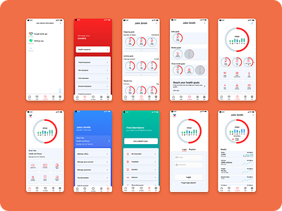 MidiFit App - Screens app design ui ux