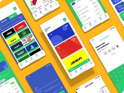 eWallet App Splash app design ui ux