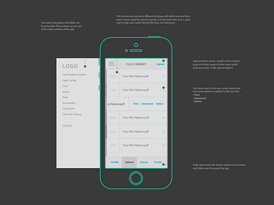 Mobile App Wireframes