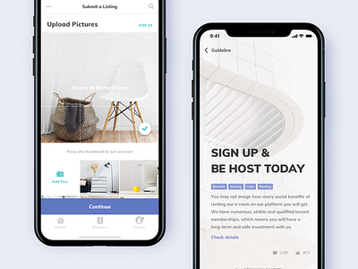 Condo Rental App. - Posting & Guideline app blog clean condo description faq gallery guideline house ios 11 picture rental