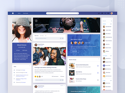 Facebook App Designs Themes Templates And Downloadable Graphic Elements On Dribbble