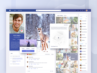 Facebook Profile Designs Themes Templates And Downloadable Graphic Elements On Dribbble