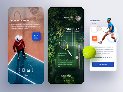 VR Tennis Game App.