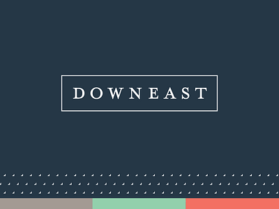 Downeast Final Logo arrow border brand branding d down downeast logo pattern