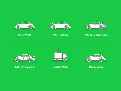 Letz Wash icon Set 02 android app car clean cleanlook cleanui ios letzwash ui ux wash