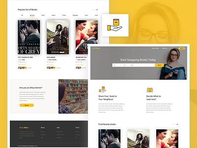 Bookbees Landing Page book bookbees bookexchange booklovers community