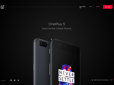 onePlus 5 Landing Page Redesign by Manoj Shakar on Dribbble