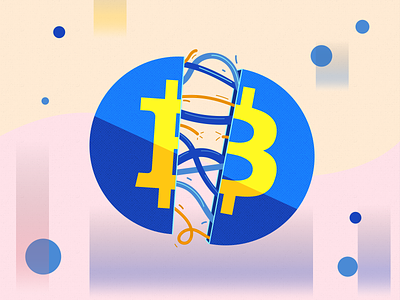 Bitcoin To Da Moon art artwork branding design digital icon illustration logo typography vector