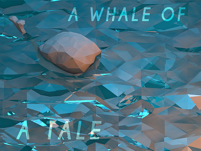 Whale of a Tale 3d c4d cinema 4d digital low poly model ocean render water whale