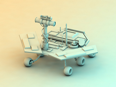 Mars Rover 3d c4d cinema 4d digital low poly mars mars rover model planets render rover space