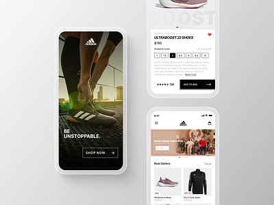 Adidas Mobile App Redesign Concept