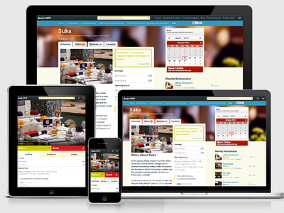 Bookatable restaurant page