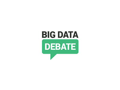 Big Data Debate logo big data conference data debate discussion icon logo meetup speech