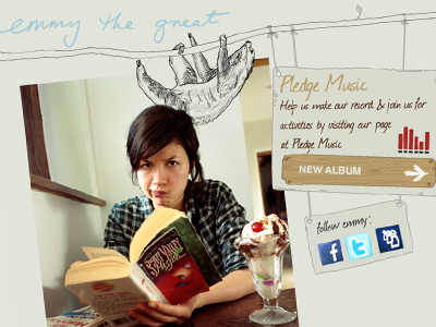 Emmy the Great Pledge Microsite