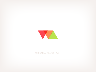 Wisemill Acoustics acoustics colour geometric led logo simple triangles ui