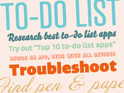 Armstrong doodle rebound to do to do list typography