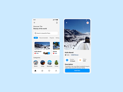 Travels Mobile App Design