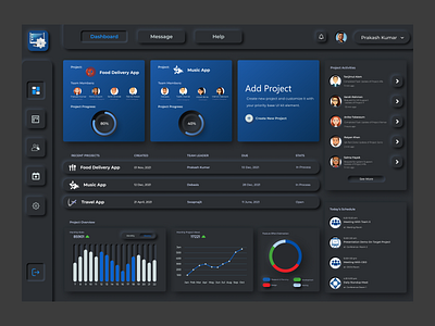 Project Managing Dashboard