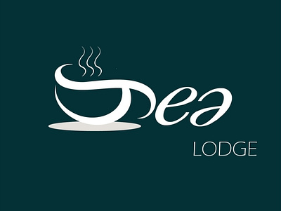 Tea lodge 3d branding cup graphic design lodge logo logo design logos motion graphics saad tea tra