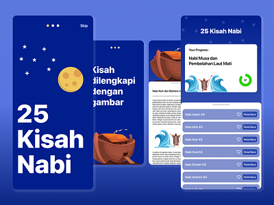 25 Kisah Nabi android app application branding design idnbs illustration logo mobile prophet story ui