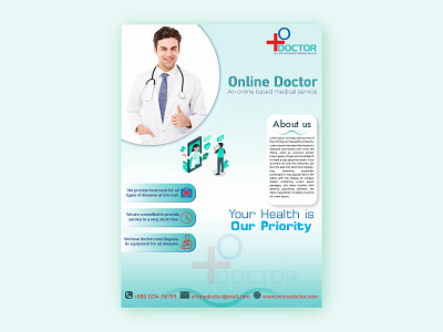 O Doctor branding flyer graphic design medical medical service