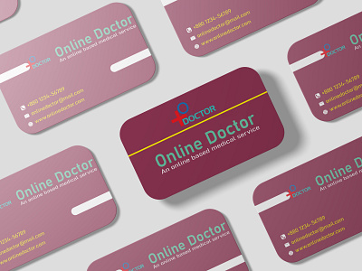 O Doctor Business Card branding business card design graphic design illustration illustrator medical medical service o doctor online doctor rabiulzyx