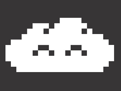 My Artist-Logo - Pixelart - Happy Cloud 8bit happycloud logo pixelart