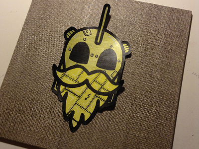 Handmade Stickerart: Rocketeer - Beard sticker