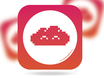 Streetart Stickerart - Happy Cloud pixelart sticker