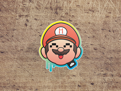 super mario happyfied - stickerart sticker