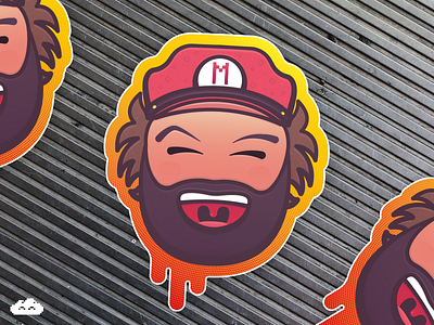 Super Spencer - Italian Mashup sticker super mario