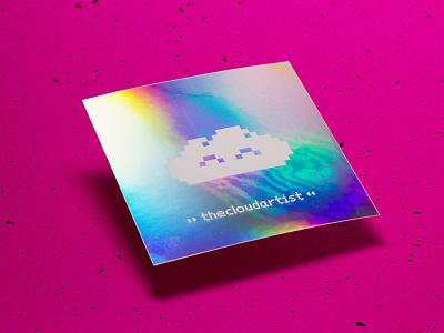 Holographic Happycloud Stickers stickers