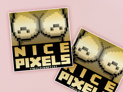 NICE PIXELS GOLD sticker