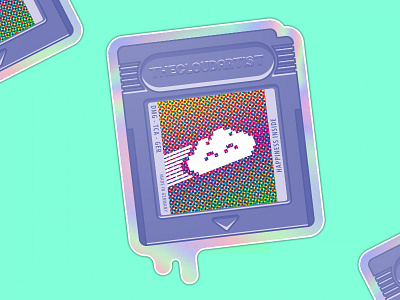 Holographic Gameboy cartridge sticker