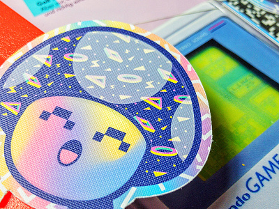 80s one up - fabric detail sticker