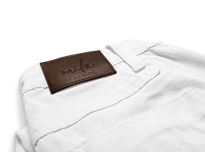 MIFA Fashion LOGO branding design graphic design leather logo mockup pant t shirt