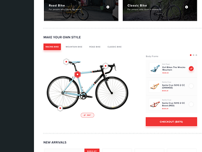 Bicycle - Online Shop | Exploration by Aris Prabowo on Dribbble