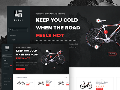 Bicycle - Online Shop | Exploration bicycle bold brand dashboard online shop shop ui ux wordpress