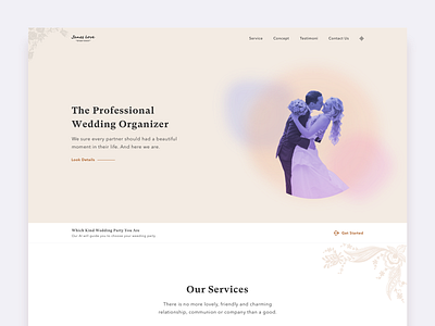 Wedding Organizer Landing Page