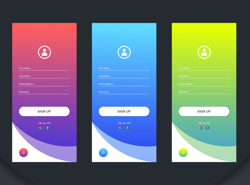 Ui Ux Design sign up page by Morados on Dribbble