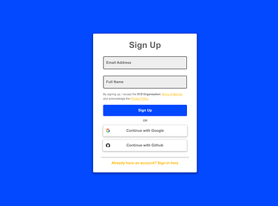 Daily UI Challenge - Day 001 - Sign Up dailyui design figma signup