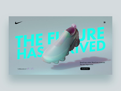 👟 Nike Vaporwave Concept #1 3d after effect animation blender c4d glitch nike nike shoes nike vapormax ui