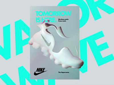 👟 Nike Vaporwave Morphing Poster #2 after effect animation blender morph animation nike nike shoes nike vapormax