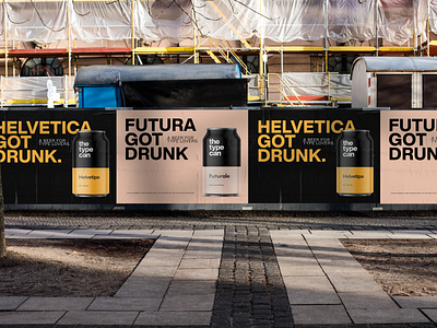The Type Can - Beer Outdoor Ads. beer packaging print thetypecan typecan typography