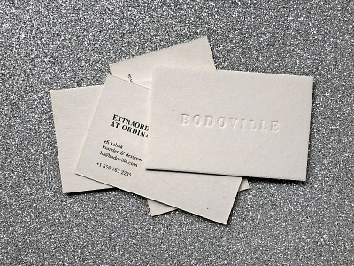 Bodoville - Business Cards ⚪ bodoville branding brandingstudio business cards letterpress print
