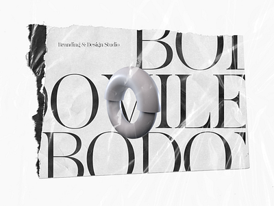 Type of Bodoville branding print printed paper rebranding typography typography art