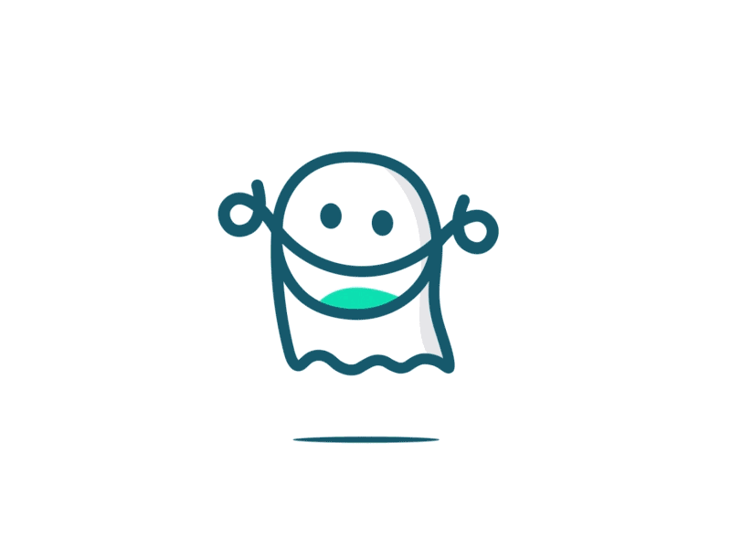 Ghosty / Mascot Logo Design 👻 2d after effects animation brand design illustration logo motion