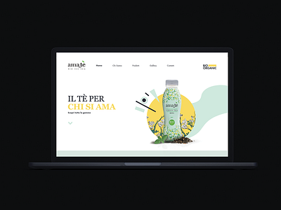 Bevande Futuriste / Landing Page design drink landing page tea ui ui ux design web design website