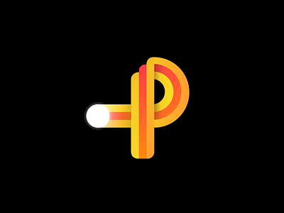 Pong - App icon design 2d atari game app gradient icon gradients icon icon design logo p letter p logo ping pong pong